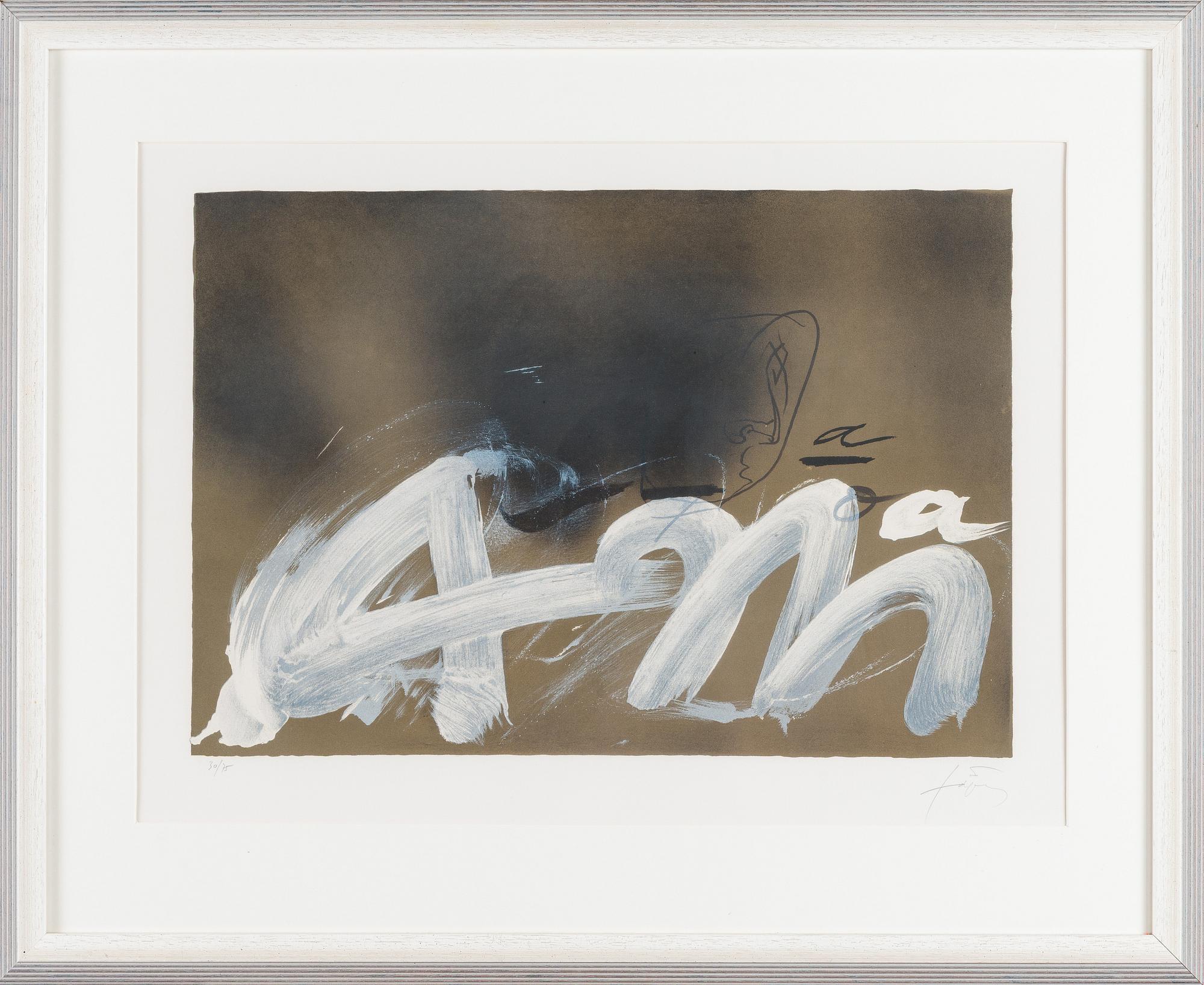 Antoni Tàpies, "A.M.".