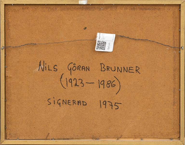 NILS-GÖRAN BRUNNER, oil on panel signed and dated 1975.