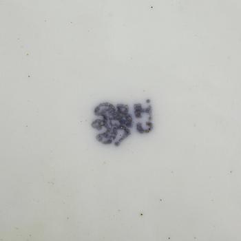 UPPLÄGGSFAT, porslin, C. Tielsch & Co, märkning använd mellan 1870 - 1900.