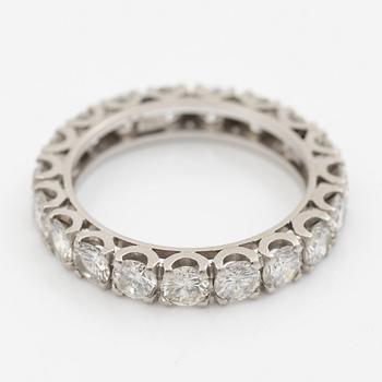 H. Stern ring, full eternity, platinum set with brilliant-cut diamonds, certificate from H. Stern included.