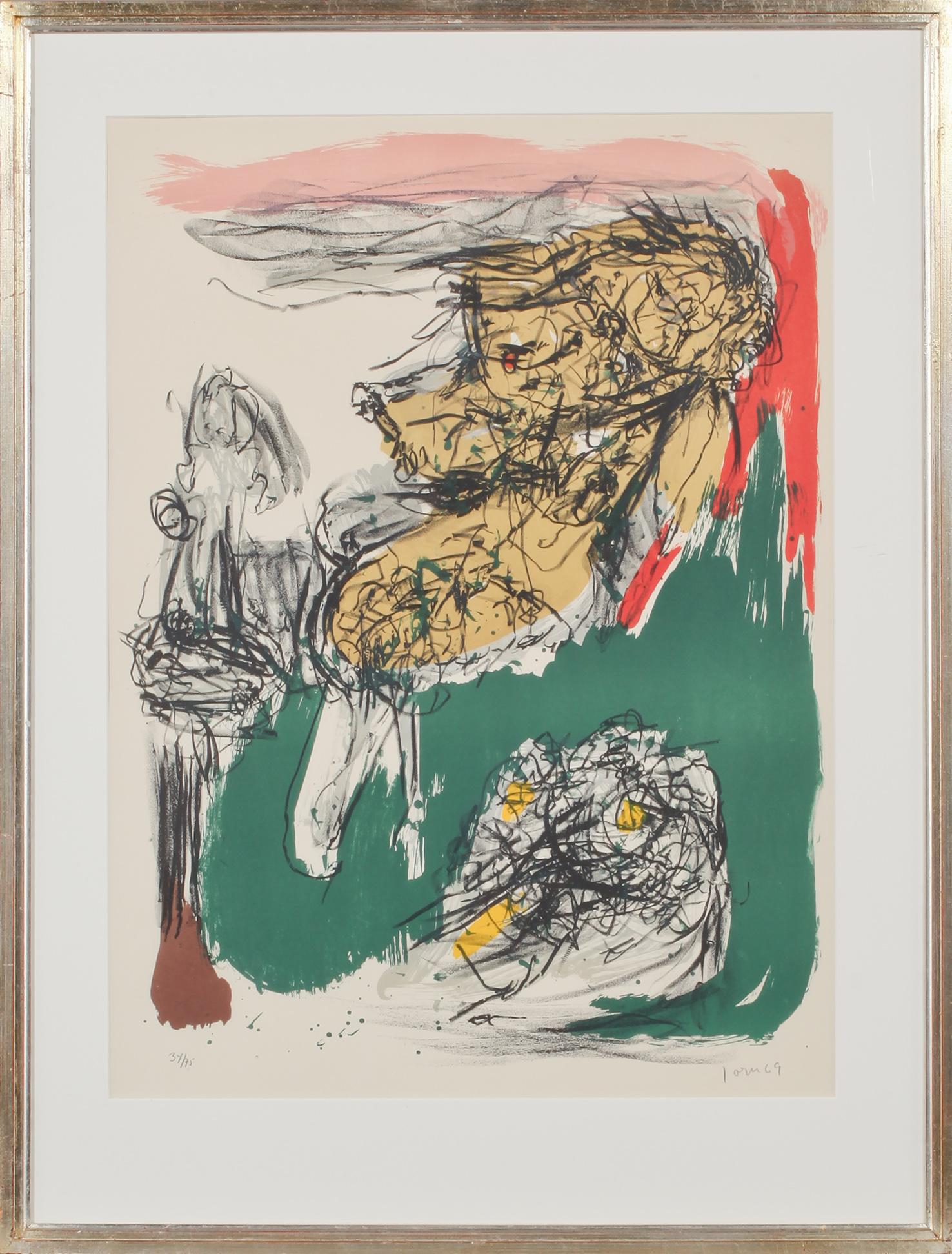 ASGER JORN, färglitografi, signerad och numrerad 34/75.