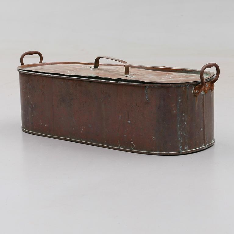 FISKGRYTA, koppar, 1800-tal.