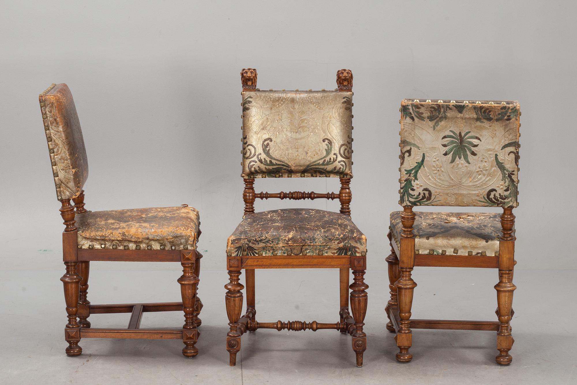 STOLAR, 2+1, nyrenässans. 1800-talets andra hälft.