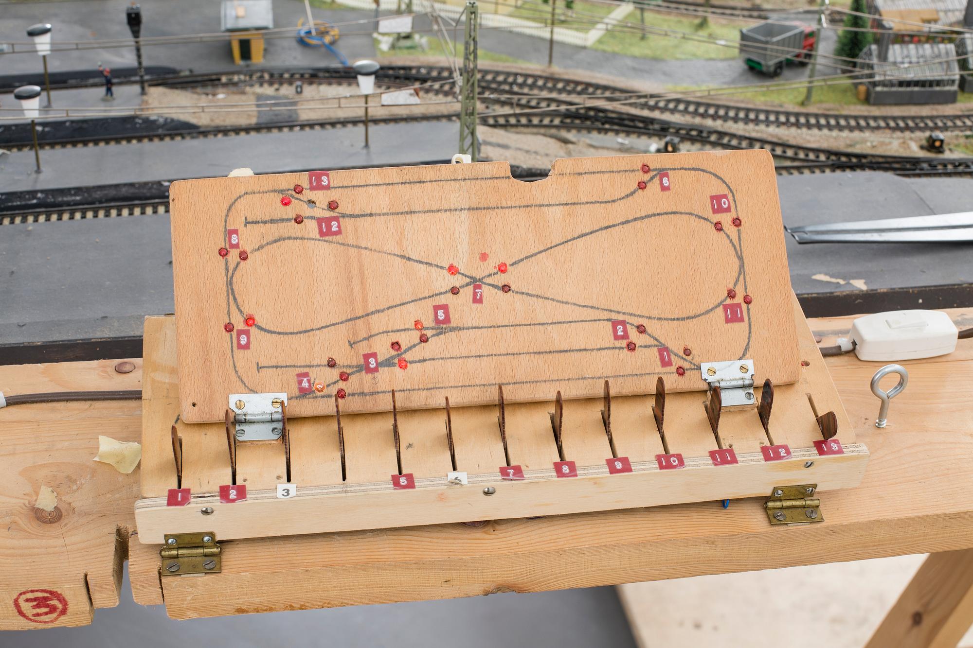 MÄRKLINBANA MED MÄRKLINTÅG. Bland annat tågset Märklin H0 28703. 1900-talets andra hälft.