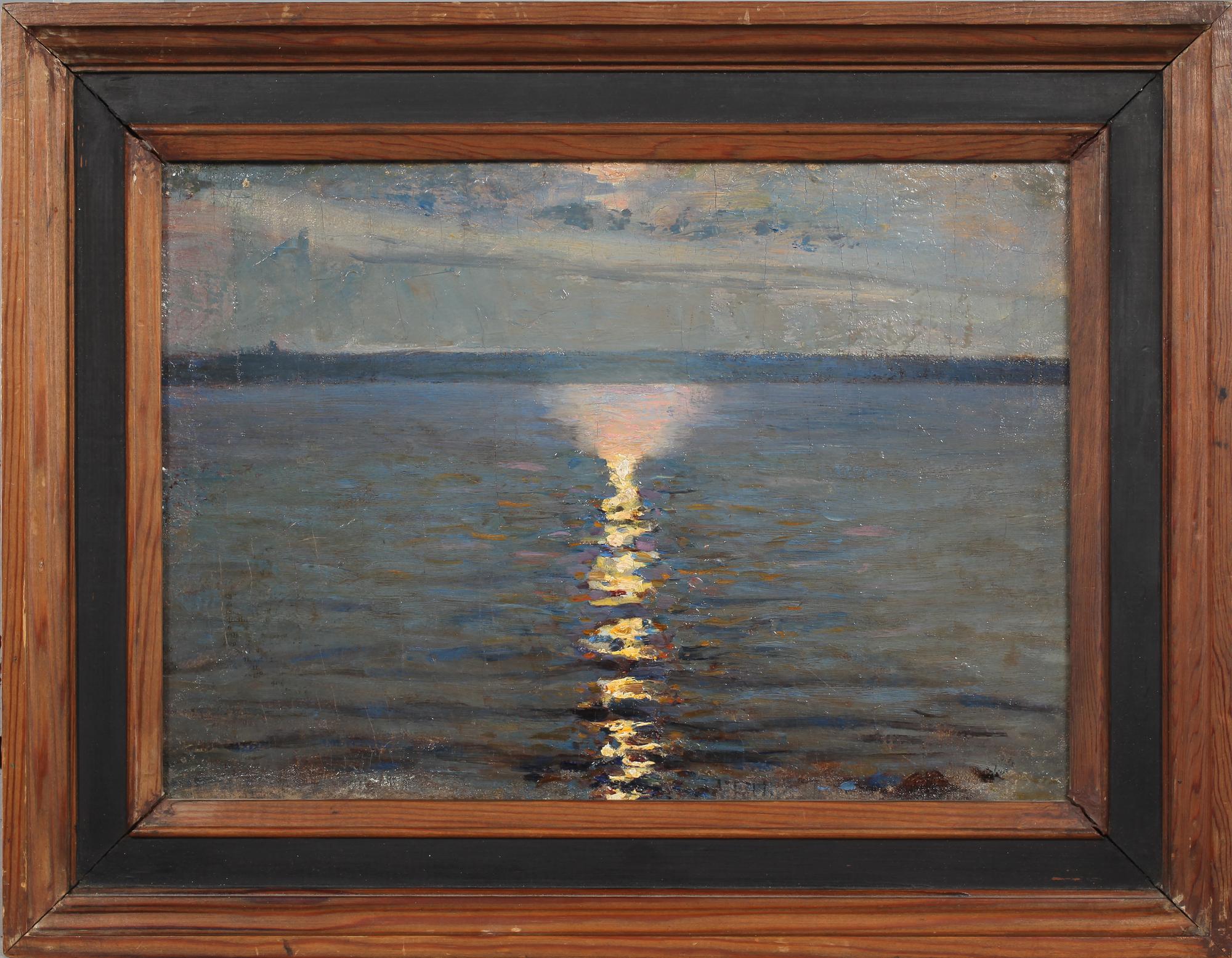 AXEL FAHLCRANTZ, olja på pannå, osignerad.