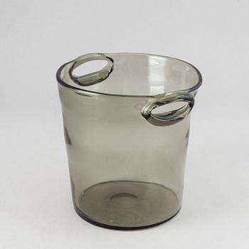 Nils Landberg, a glass champagne/wine cooler, Orrefors, 1950s.