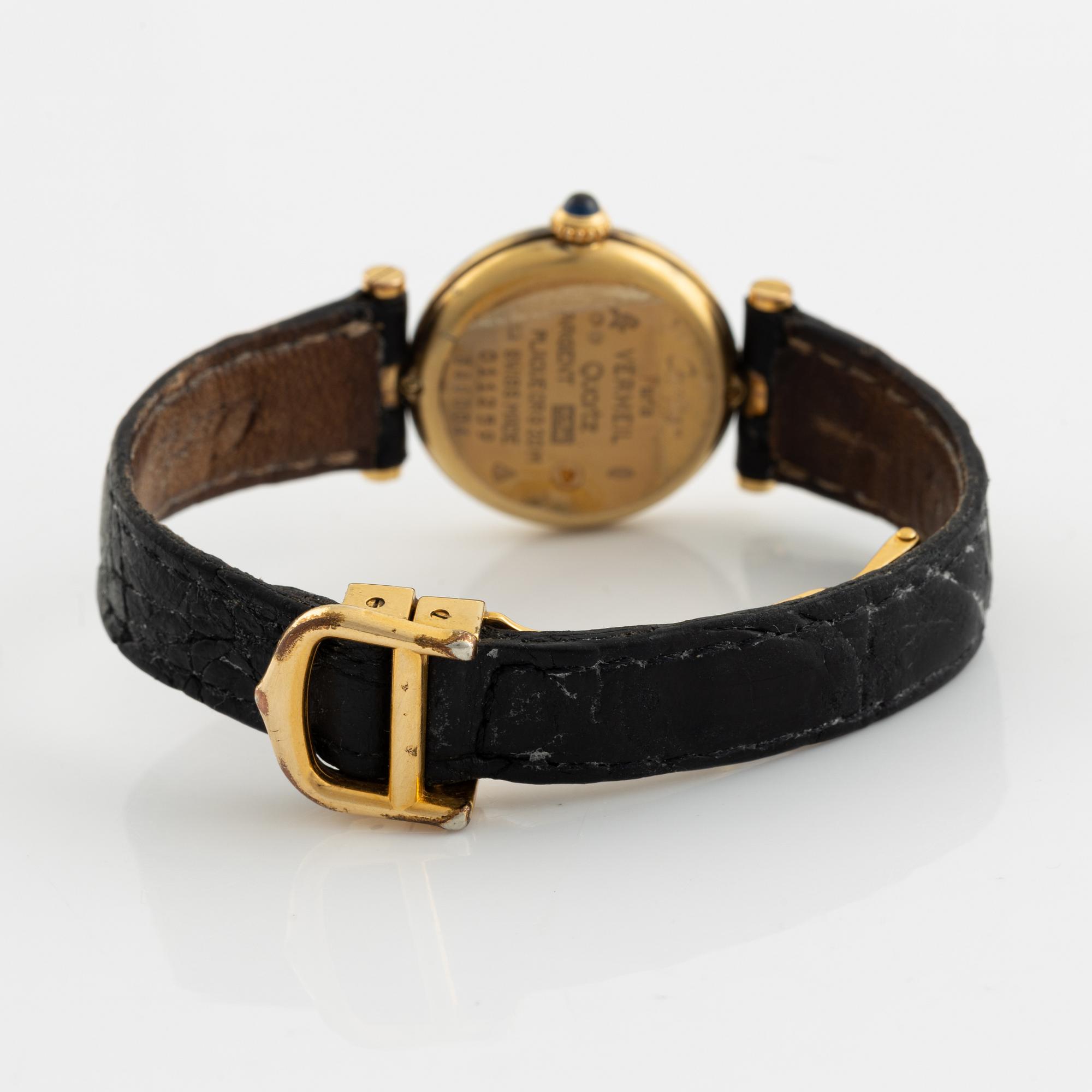 must de Cartier, VLC, wristwatch, 24 mm.