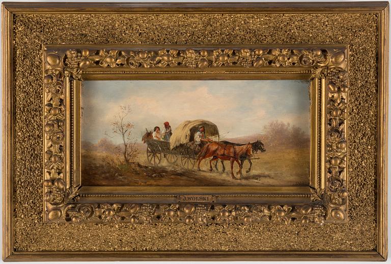 Oil on canvas, signed J Wolski.