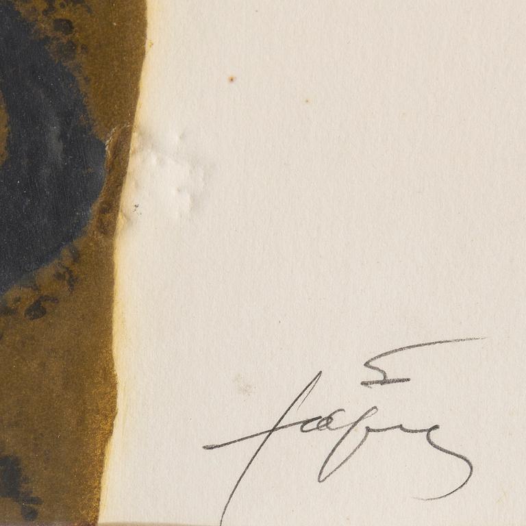 ANTONI TÀPIES, carborondum etching, 1972, signed 48/75.