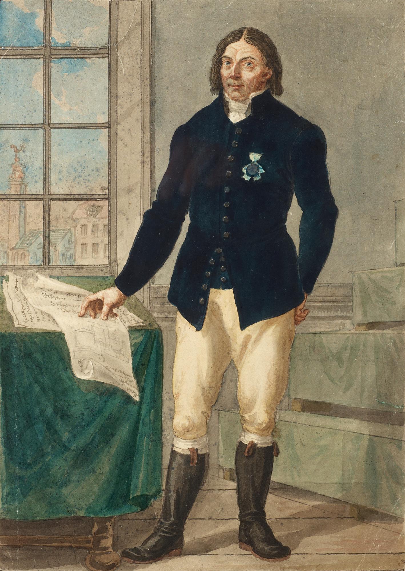 Carl Wilhelm Svedman, Porträtt av Tuve Larsson (1765-1836), riksdagsman i bondeståndet.