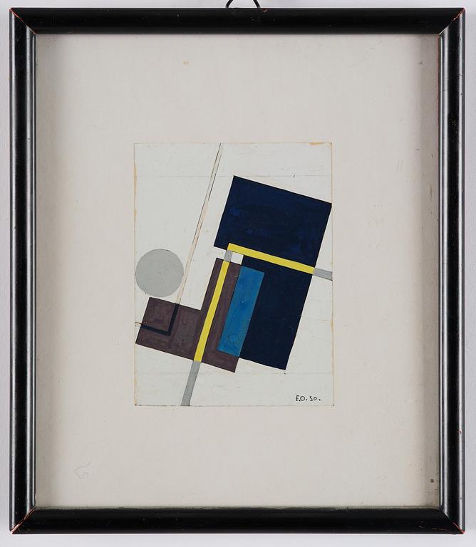 Erik Olson, Studie till "Diagonal komposition".