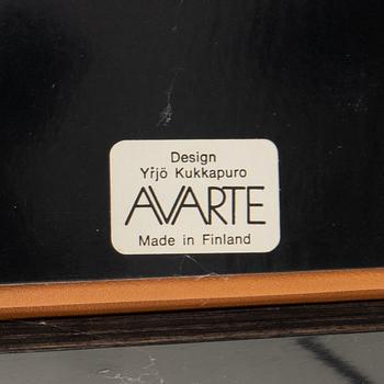 Yrjö Kukkapuro, Armchair with footstool "A500 lounge chair" for Avarte Finland, late 20th century.