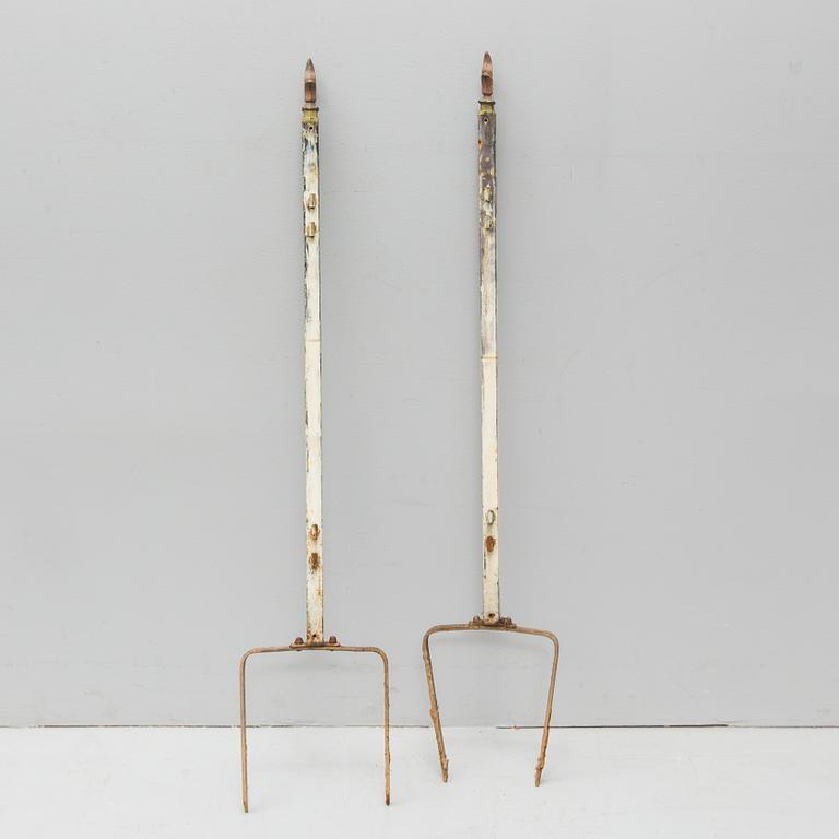 SMIDESGALLER, troligen till balkong eller terrass, 8 delar, omkring 1900.