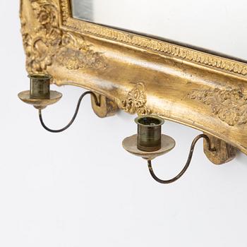 Mirror sconces, a pair, second half of the 19th century.