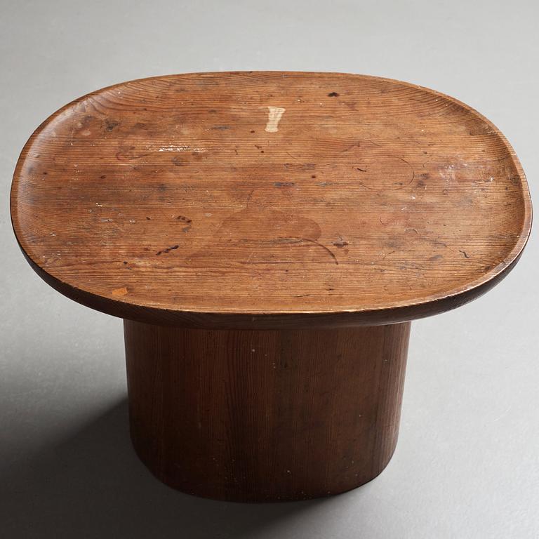 Axel Einar Hjorth, a stained pine "Utö" table, Nordiska Kompaniet, Sweden 1930's.