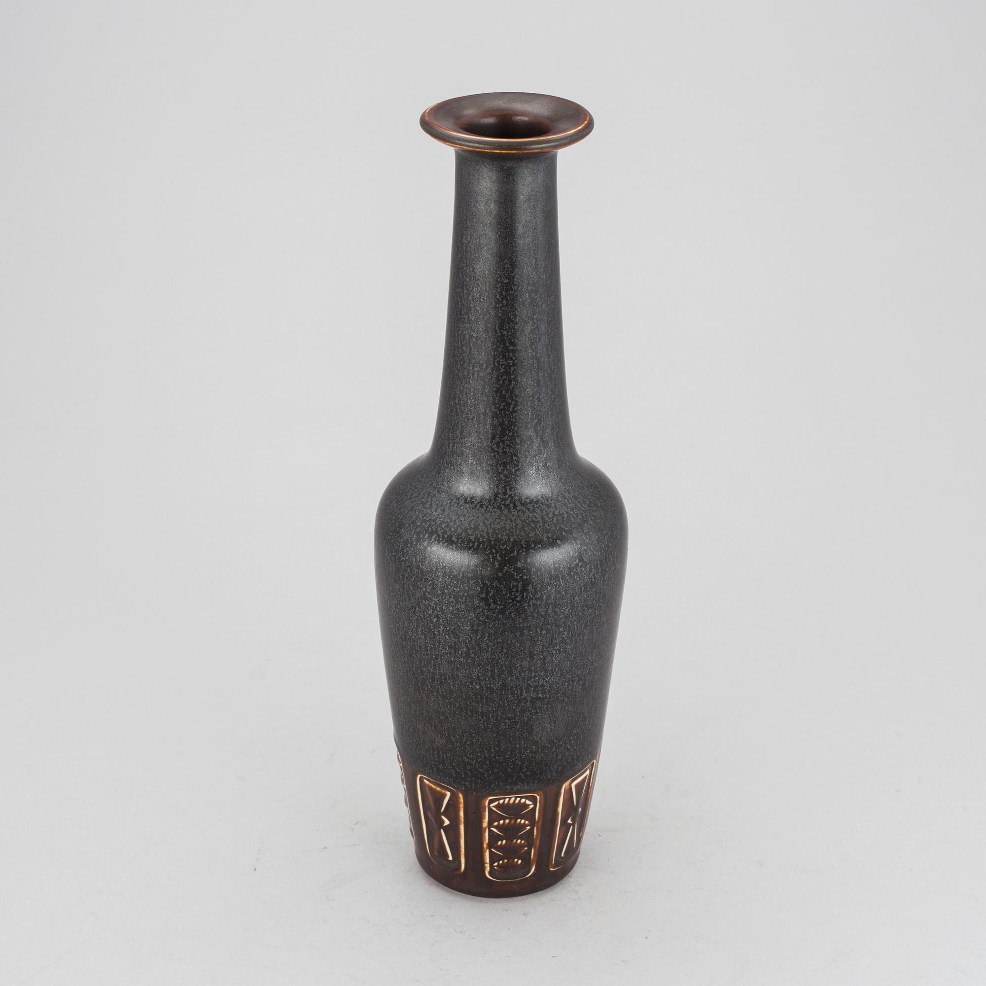 VAS, stengods, Gunnar Nylund, Rörstrand, 1950-/60-tal.