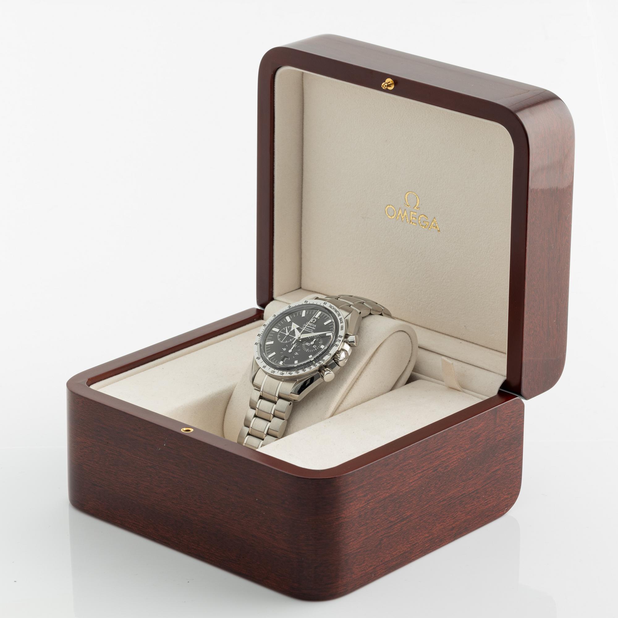 Omega, Speedmaster, Broad Arrow, kronograf, armbandsur, 42 mm.