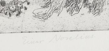 EINAR NORELIUS, 2 st, etsningar, signerade.