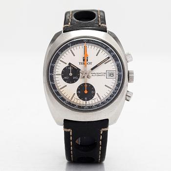 Tissot, Navigator, kronograf, armbandsur, 39 mm.