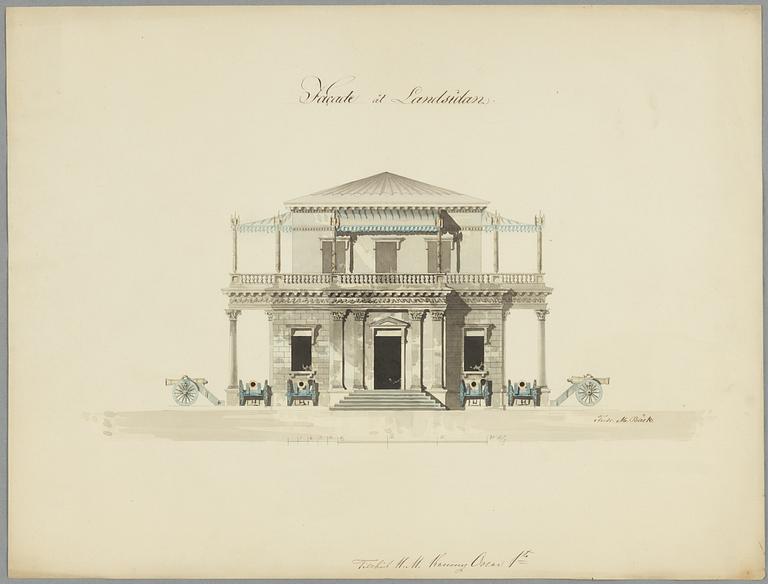 Fredrik Magnus Bäck, Four Project Drawings (4).