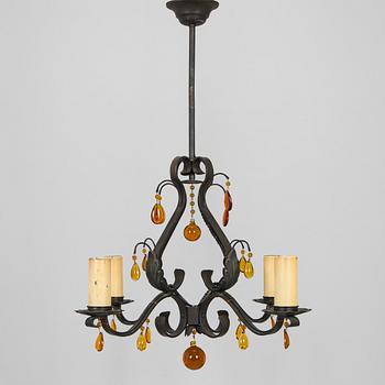 Paavo Tynell, a 1930's '1712' chandelier for Taito. Finland.