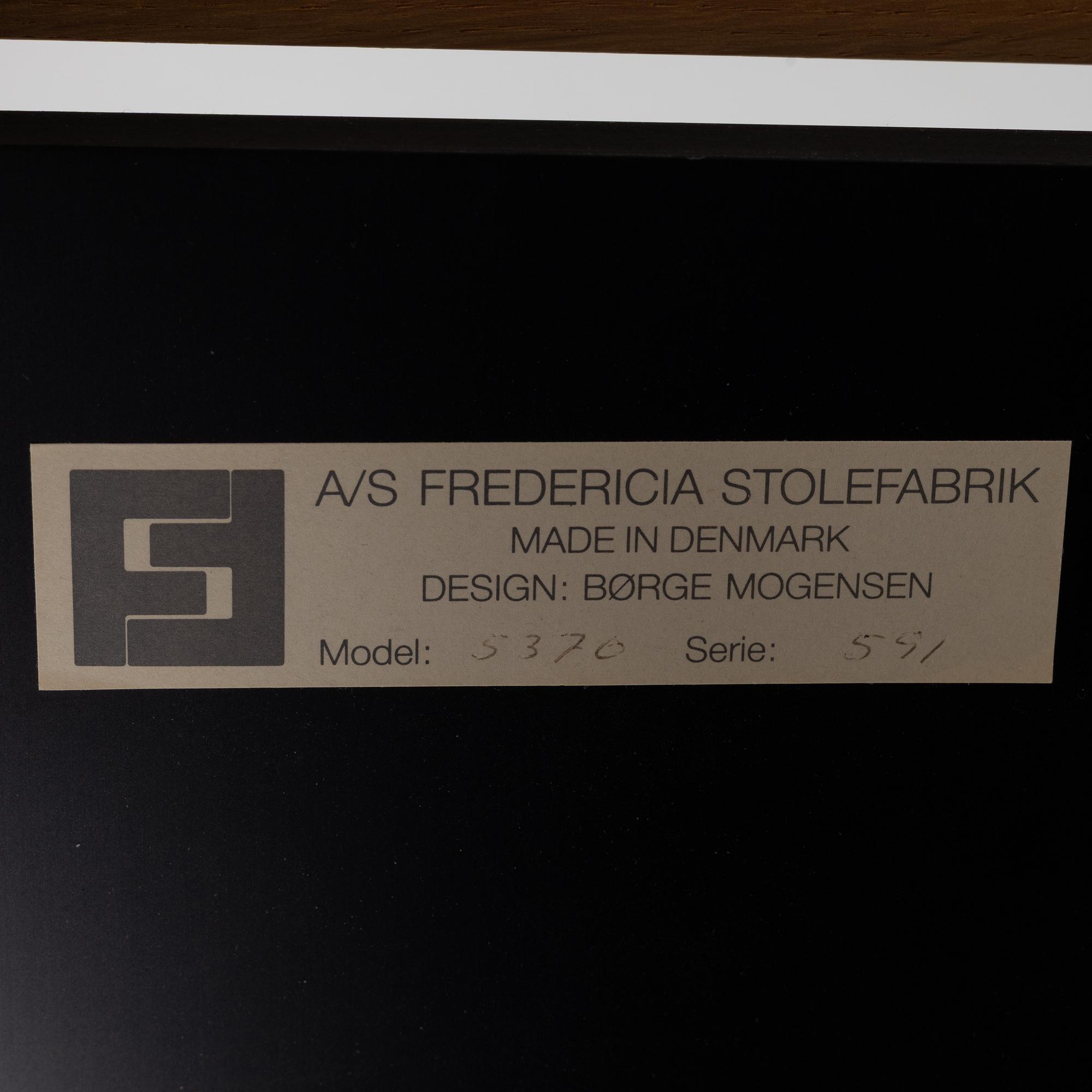 Børge Mogensen, Serving cart, Fredericia Stolefabrik, Denmark, 1960s.