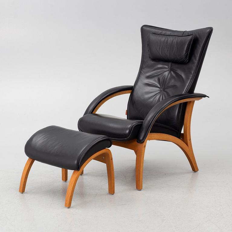 Armchair with footstool, “Delta”, Brunstad AS, Norway.