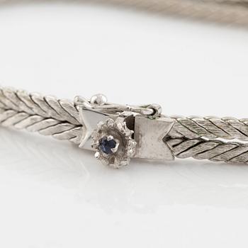 18K white gold bracelet.