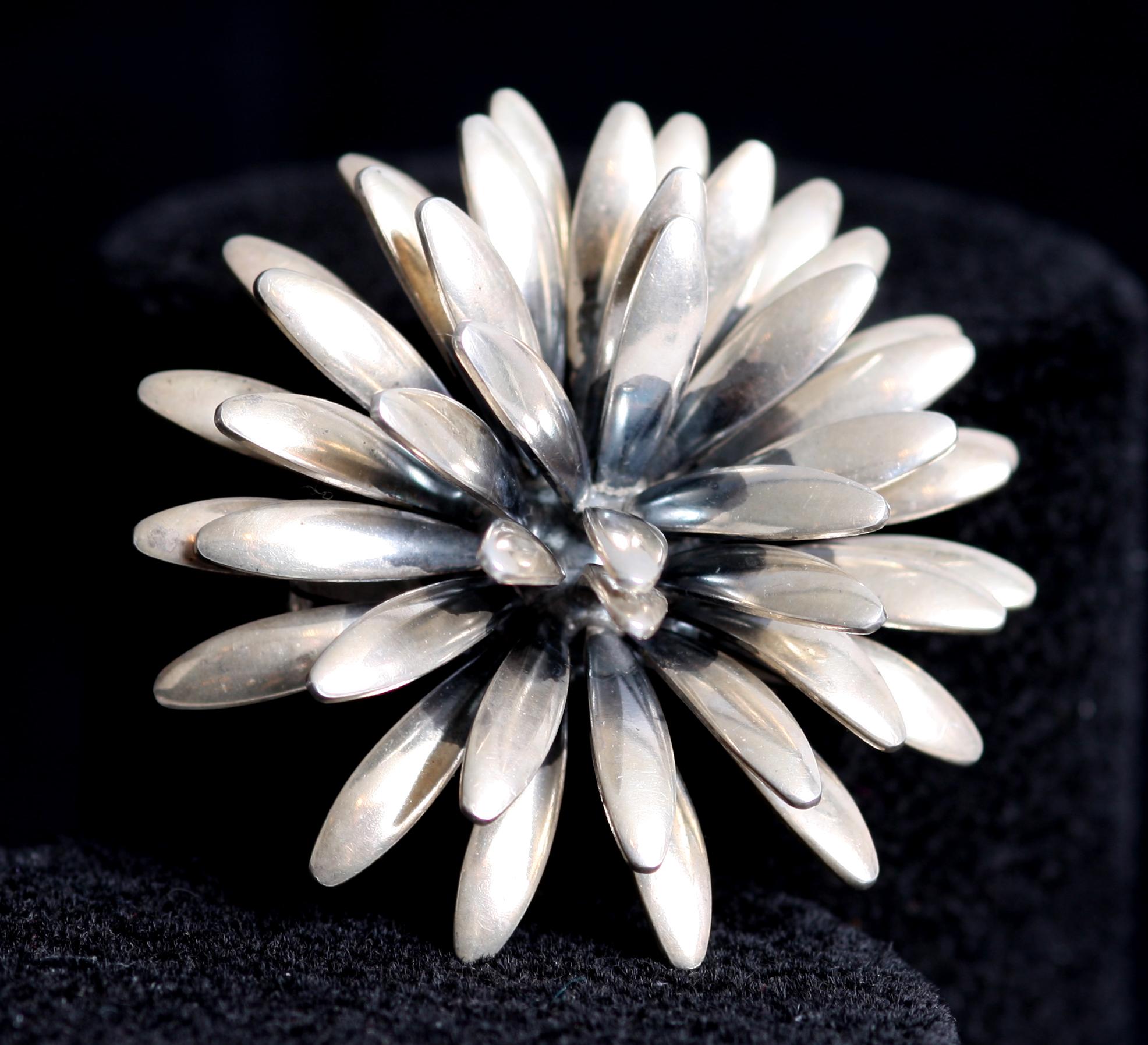 BROSCH, silver, Danmark.