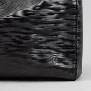 Louis Vuitton, a black Epi 'Keepall 50' weekend bag.