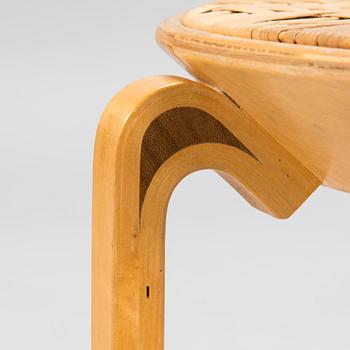 Alvar Aalto, a mid-20th-century 'V63' stool for O.Y. Huonekalu-ja Rakennustyötehdas A.B.