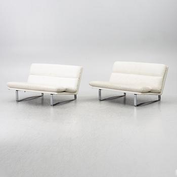 Kho Liang, sofas, a pair, model C683, Artifort, the Netherlands, late 20th century.