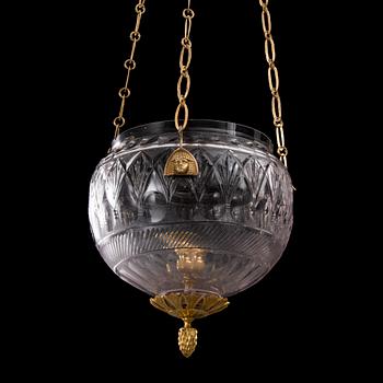 An early 19th century hanging lamp.