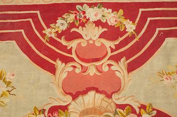 A carpet, tapestry weave, ca 625 x 431,5 cm, Aubusson the middle of the 19th century - around 1900, France.