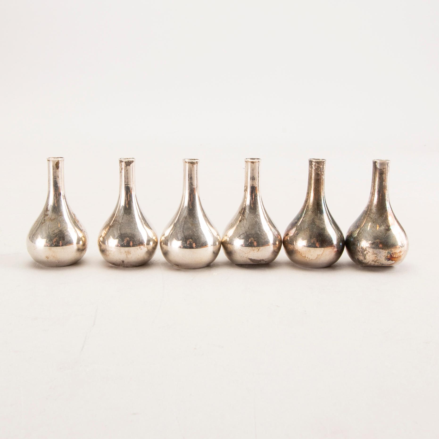 Jens Quistgaard, candle holder, 9 pcs, second half of the 20th century.