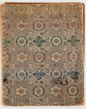 Okänd konstnär, akvarell och tusch på siden, tre stycken i bok. Qingdynastin, 1800-tal.