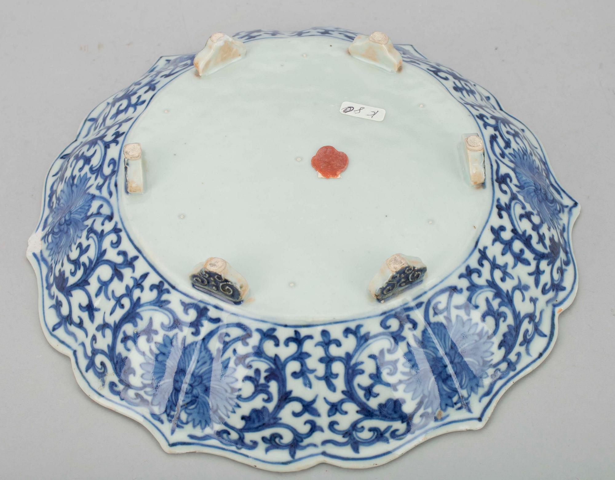 FAT, porslin, Kangxi (1662-1722). Kina.