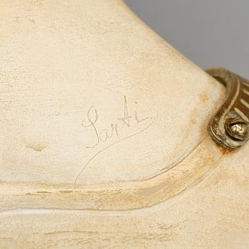 OKÄND KONSTNÄR, alabaster, signerad Santi, troligen 1900-tal.