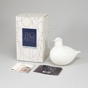 OIVA TOIKKA, glasfågel, "Riekko", Pro Arte, Iittala Nuutajärvi Notsjö, Finland.