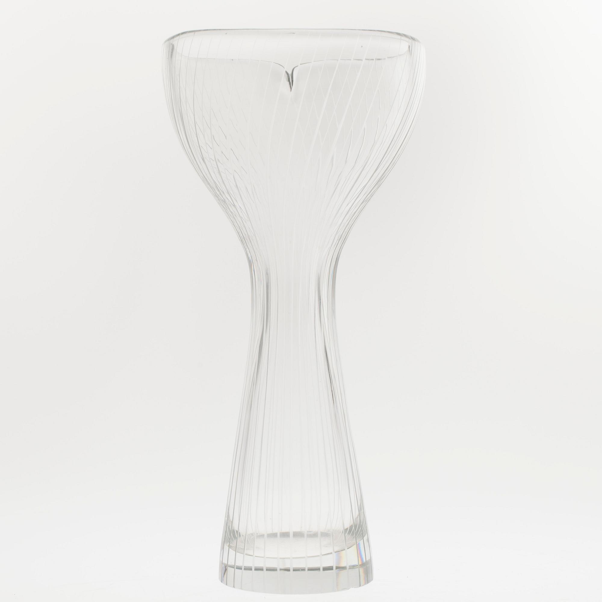 VAS, glas, signerad Tapio Wirkkala, Iittala -55.
