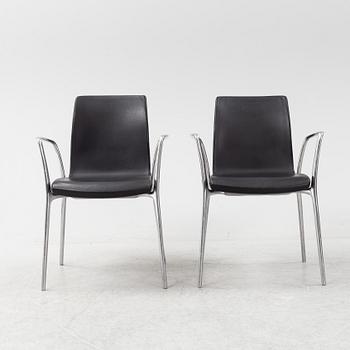 A set of five 'Gorka' armchairs by Jorge Pensi for Akaba.