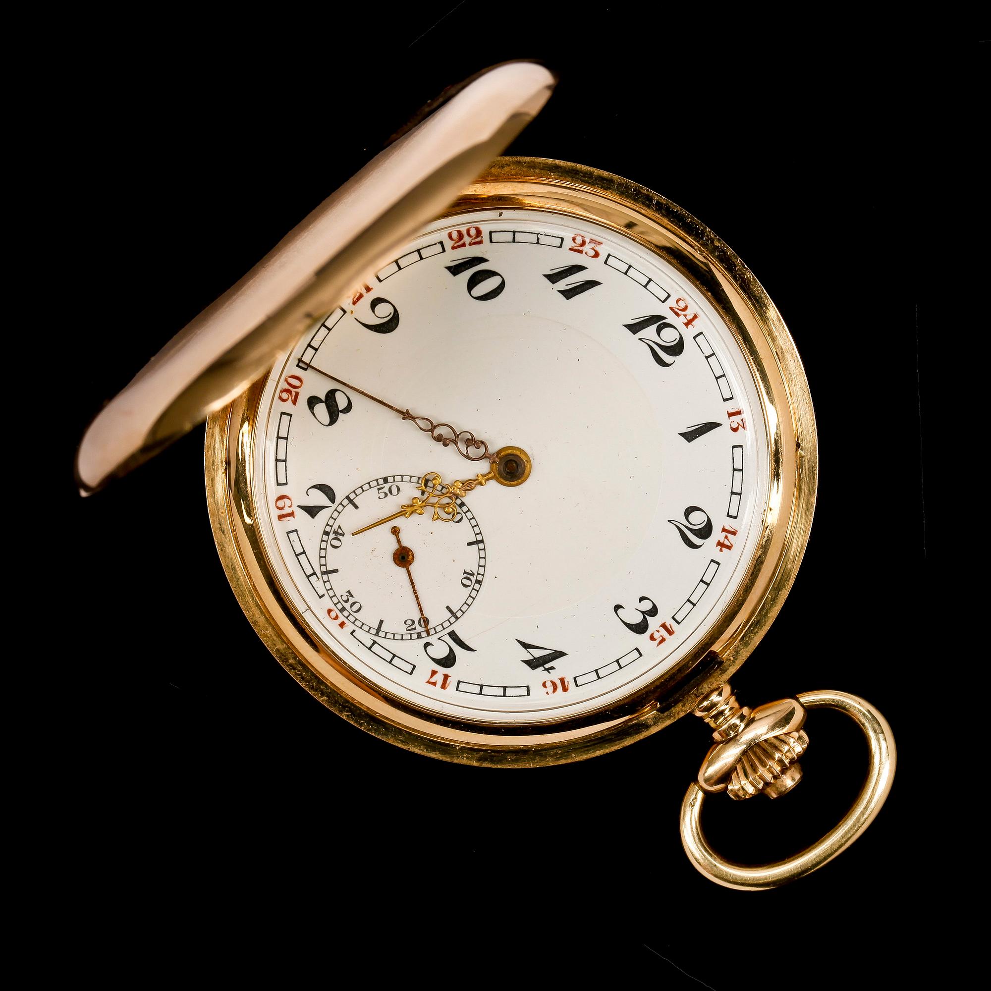 FICKUR, guld 14k 1900-tal. Tot vikt ca 85 gram.