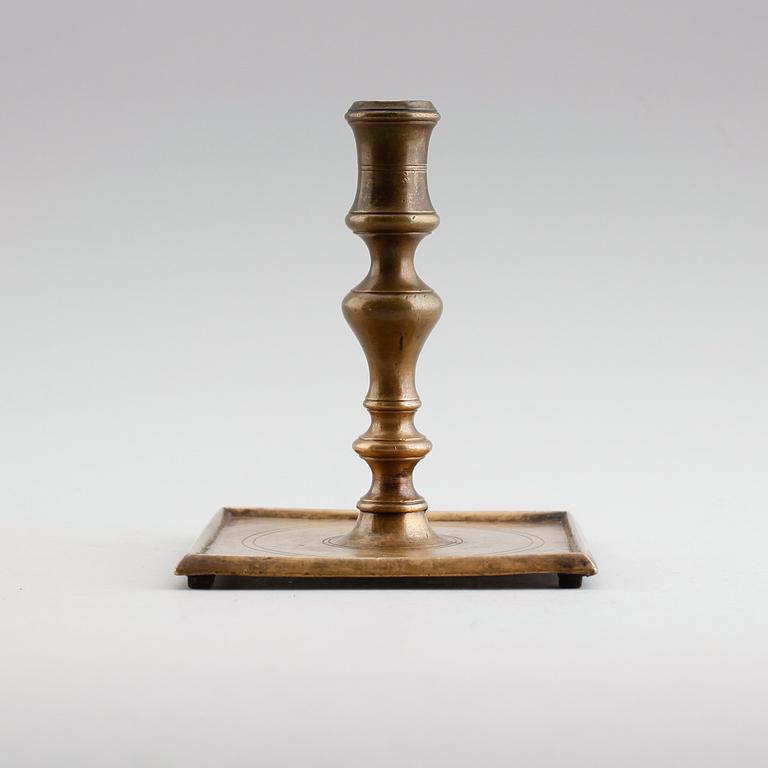 LJUSSTAKE, mässing, 1500-tal.