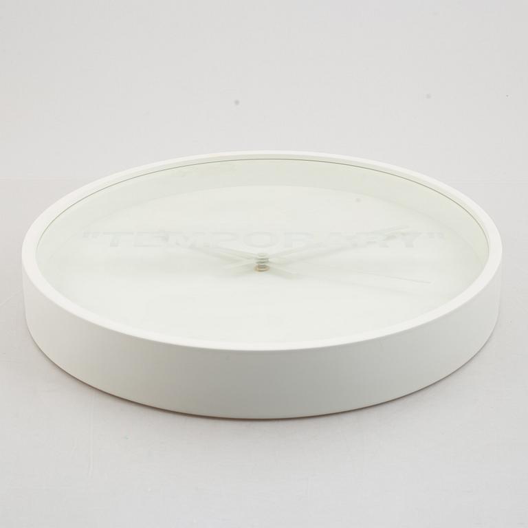 Virgil Abloh, wall clock, "Temporary", IKEA.
