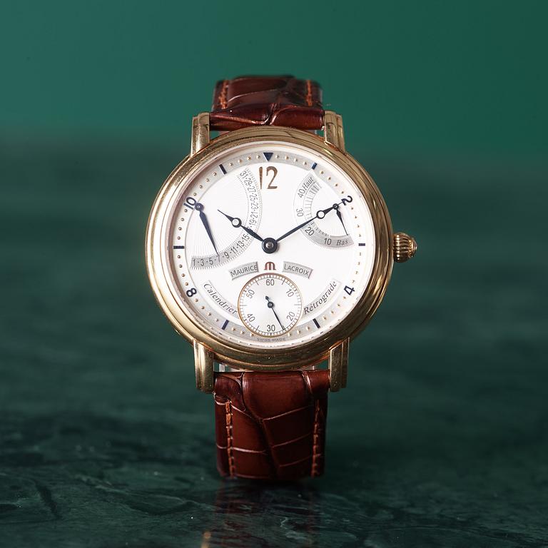 MAURICE LACROIX, Masterpiece Collection, Calendrier Rétrograde, armbandsur, 43 mm.