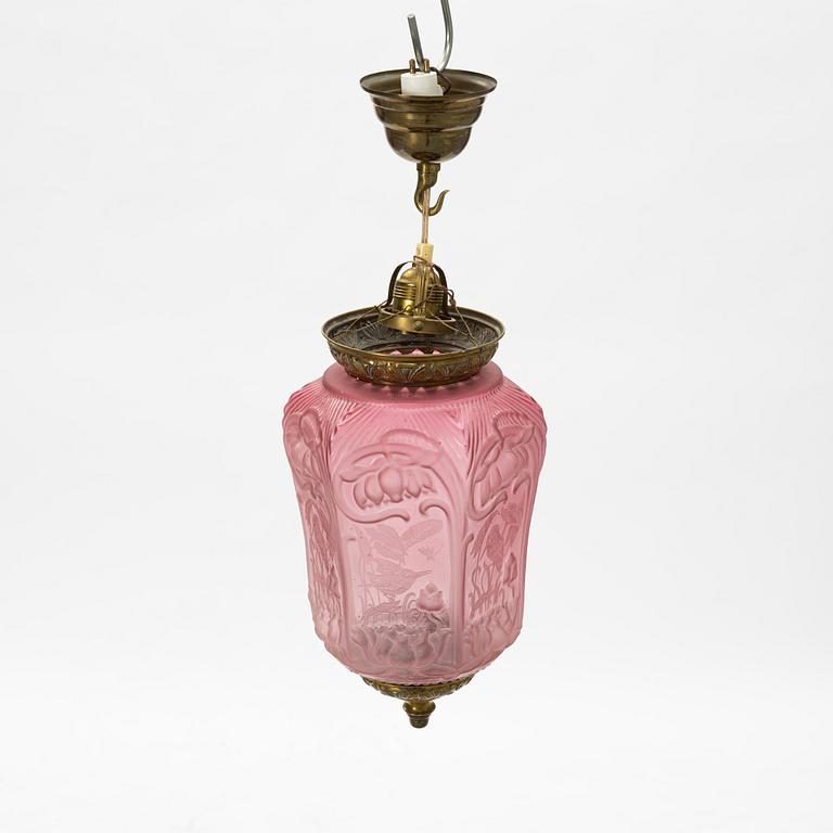 Månskensampel, jugend, omkring år 1900.