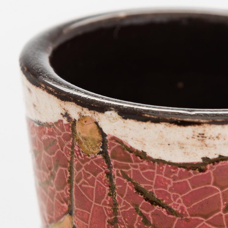 Birger Kaipiainen, munakuppipari, kivitavaraa, signeerattu Kaipiainen.