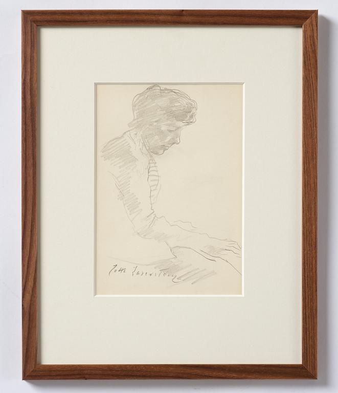 Lotte Laserstein, Traute in profile.