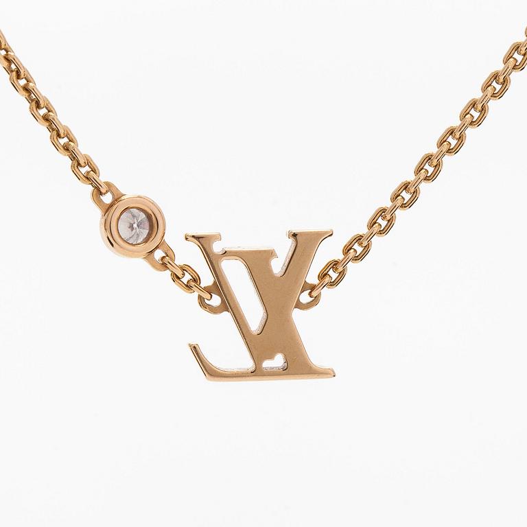 Louis Vuitton, halsband, "LV Idylle Blossom", 18K guld med en diamant.