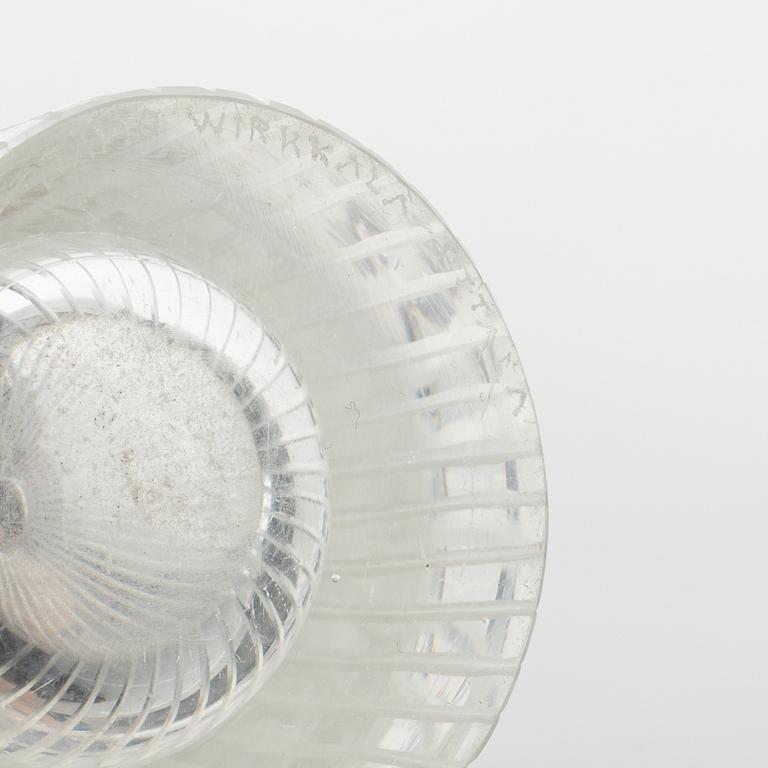 Tapio Wirkkala, a glass vase, signed.